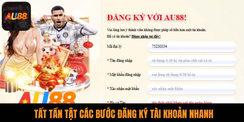 Tất tần tật các bước đăng ký tài khoản nhanh